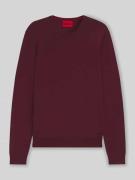 HUGO Regular Fit Strickpullover aus reiner Wolle Modell 'SAN CEDRIC' i...
