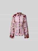 ROTATE Hemdbluse mit Knopfleiste in Rot, Größe 34