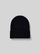 Closed Beanie mit Label-Detail in Blau, Größe 1