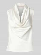 Rinascimento Regular Fit Bluse mit Wasserfallausschnitt in Offwhite, G...