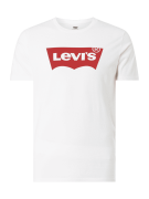 Levi's® T-Shirt aus Baumwolle mit Logo-Print in Weiss, Größe XL