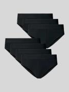 MCNEAL Slim Fit Slip mit Logo-Stitching im 7er-Pack in Black, Größe M