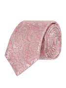 Monti Krawatte aus Seide mit Paisley-Muster (6 cm) in Hellrot, Größe 1