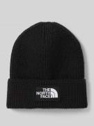 The North Face Beanie in Strick-Optik mit Logo-Patch Modell 'Box' in B...