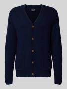 Christian Berg Men Strickjacke aus Wolle-Kaschmir-Mix mit V-Ausschnitt...