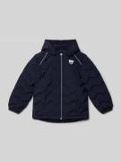 Steiff Steppjacke mit Label-Details in Marine, Größe 104