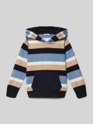 Steiff Hoodie mit Känguru-Tasche in Rauchblau, Größe 104