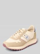 Blauer USA Sneaker mit Label-Patch Modell 'MILLEN' in Beige, Größe 37