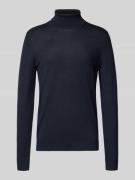 Christian Berg Men Pullover aus Woll-Mix mit Rollkragen in Marine, Grö...
