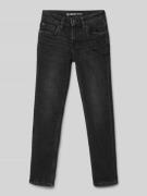 Garcia Slim Fit Jeans im 5-Pocket-Design Modell 'TAVIO' in Black, Größ...