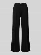 Christian Berg Woman Hose mit weitem Bein und Längsnähten in Black, Gr...
