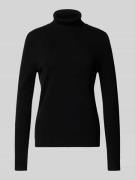 Christian Berg Woman Rollkragenpullover aus reinem Kaschmir in Black, ...