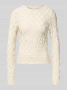 Jake*s Collection Longsleeve mit Strukturmuster und Rundhalsausschnitt...