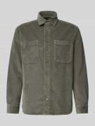 Christian Berg Men Regular Fit Freizeithemd aus Cord mit Kentkragen in...