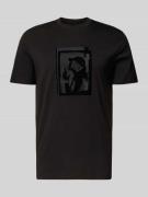 ARMANI EXCHANGE T-Shirt mit Motiv-Print in Black, Größe L