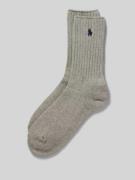 Polo Ralph Lauren Socken mit Logo-Stitching in Mittelgrau, Größe 36-41