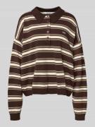 Gestuz Oversized Poloshirt mit Logo-Stitching Modell 'paige' in Dunkel...