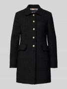 WHITE LABEL Slim Fit Longblazer mit Pattentaschen in Black, Größe 34