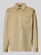 Dickies Regular Fit Freizeithemd mit Kentkragen in Khaki, Größe L