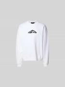 Dsquared2 Sweatshirt mit gerippten Abschlüssen in Weiss, Größe L