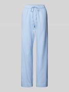 Neo Noir Wide Leg Stoffhose aus Baumwoll-Leinen-Mix Modell 'Sonar' in ...