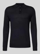 Christian Berg Men Slim Fit Strickpullover aus Woll-Mix in Black, Größ...