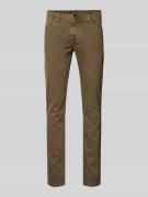 MCNEAL Slim Fit Jeans im 5-Pocket-Design in Schlamm, Größe 33/34