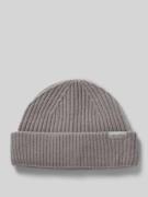 Jack & Jones Beanie mit Label-Detail in Hellgrau, Größe 1