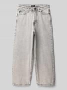 Jack & Jones Straight fit Jeans mit Logo-Patch Modell 'Iron' in Hellgr...