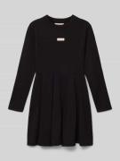 Calvin Klein Jeans Knielanges Kleid mit Label-Detail in Black, Größe 1...