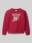 Guess Regular Fit Sweatshirt mit Logo-Print Modell 'Active' in Dunkelr...