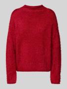 FREE/QUENT Strickpullover mit Rundhalsausschnitt Modell 'Cat' in Rot, ...