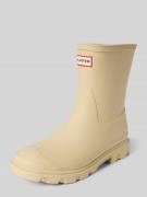 Hunter Gummistiefel mit Logo in Beige, Größe 37
