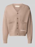 ANOTHER COTTON LAB Strickjacke mit Knopfleiste in Beige, Größe M