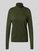 Christian Berg Woman Rollkragenpullover aus Viskose-Mix in Dunkelgruen...