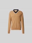 Marni Pullover in Strick-Optik aus Schurwolle in Beige, Größe 48