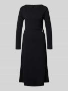 s.Oliver BLACK LABEL Tailliertes Freizeitkleid mit Brosche in Black, G...