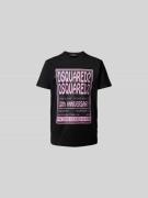 Dsquared2 T-Shirt mit Label-Print in Black, Größe L