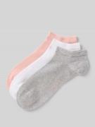 CK Calvin Klein Sneakersocken mit Label-Detail im 3er-Pack in Hellrosa...