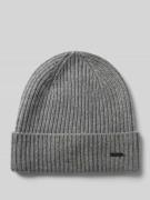 JOOP! Collection Strickmütze aus Kaschmir mit Label-Detail Modell 'FEN...