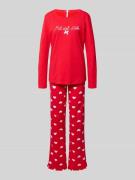 LOUIS & LOUISA Relaxed Fit Pyjama mit Zierschleife Modell 'Mit viel Li...