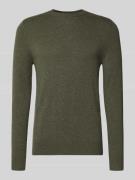 Christian Berg Men Strickpullover aus Wolle-Kaschmir-Mix in Oliv Melan...