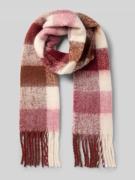 Jake*s Casual Schal mit Woll-Anteil und Kordelabschlüssen in Bordeaux,...