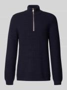 Marc O'Polo Denim Regular Fit Troyer aus Baumwoll-Mix in Marine, Größe...