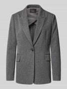 s.Oliver BLACK LABEL Regular Fit Blazer aus Interlockjersey in Anthraz...