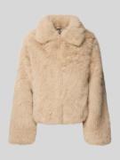 Noisy May Jacke mit Reißverschluss Modell 'EVIE' in Beige, Größe L