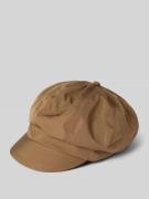 Loevenich Mütze mit Label-Detail Modell 'Bakerboy' in Camel, Größe 1