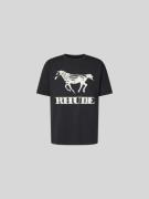 RHUDE T-Shirt mit Label-Print in Black, Größe L