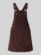 Tommy Jeans A-Linie Cord-Kleid aus reiner Baumwolle in Dunkelbraun, Gr...
