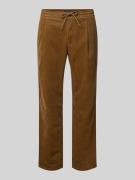 MCNEAL Regular Fit Cordhose mit Kordelzug in Camel, Größe L